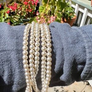 Vintage Pearl Cuff Bracelet w/ Magnetic Clasp
